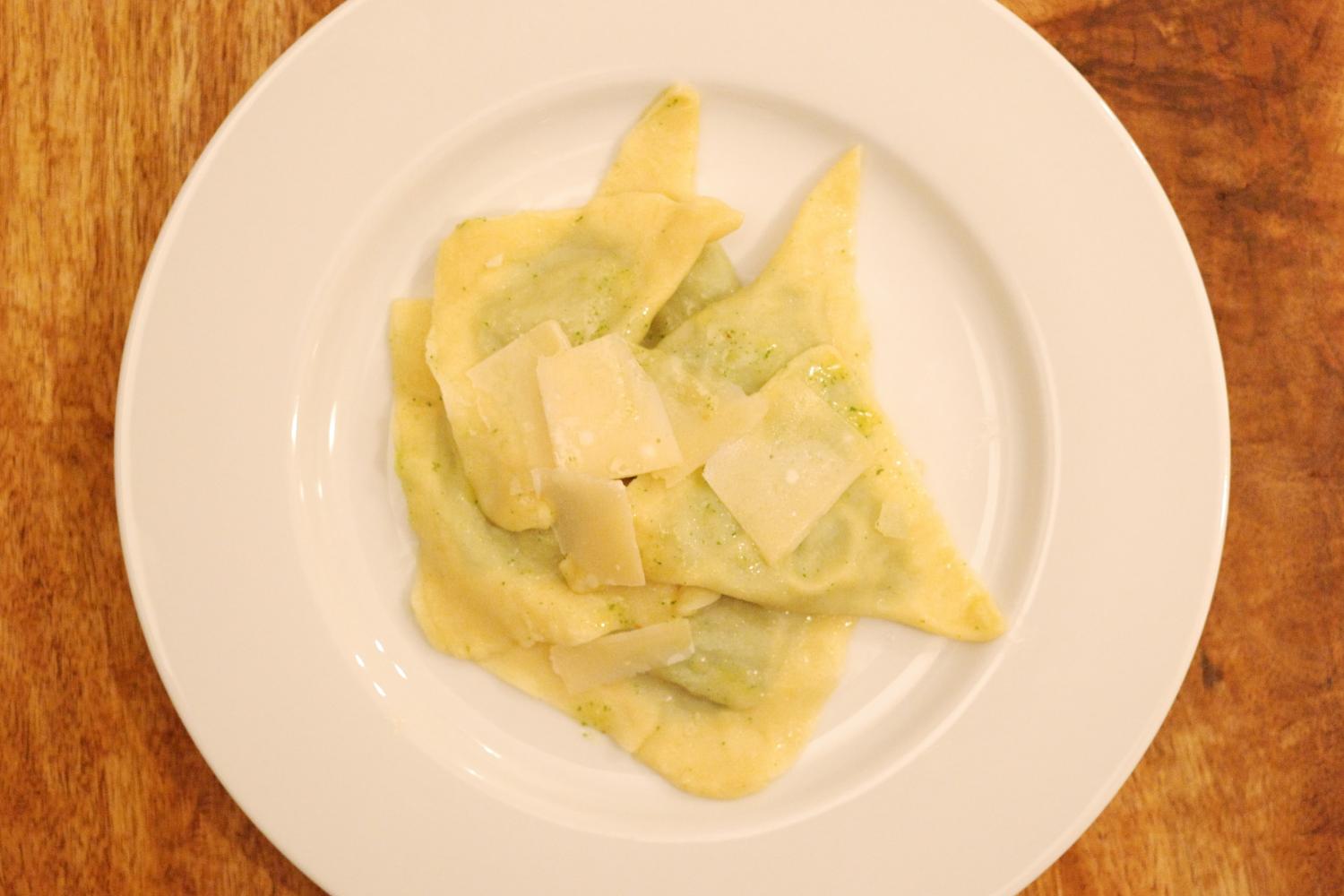 Ravioli mit Spinat und Ricotta